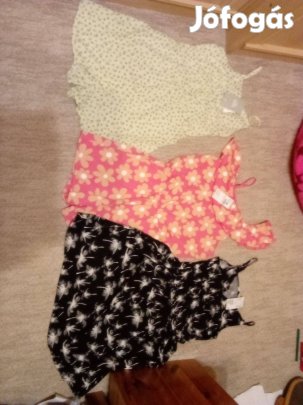 Új nyári spagettipántos overál lenge anyagból 146 152