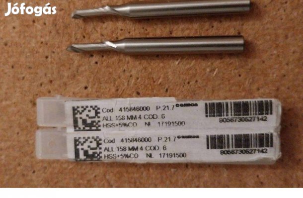 Új olasz Carmon D4 HSS Co5 1 élű marók eladók