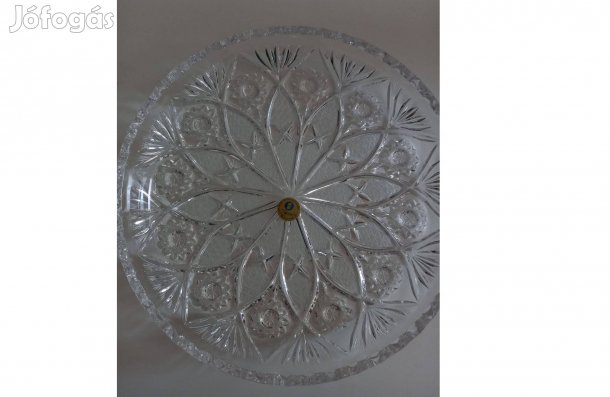 Új ólomkristály süteményes tál