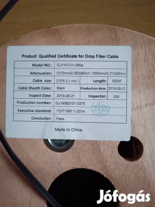 Új optikai kábel eladó..