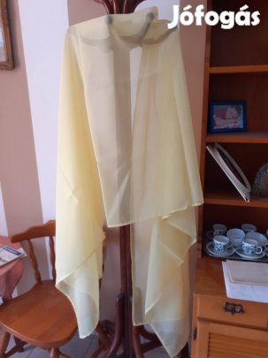 Új organza tánc hastánc fátyol napsárga 100x220