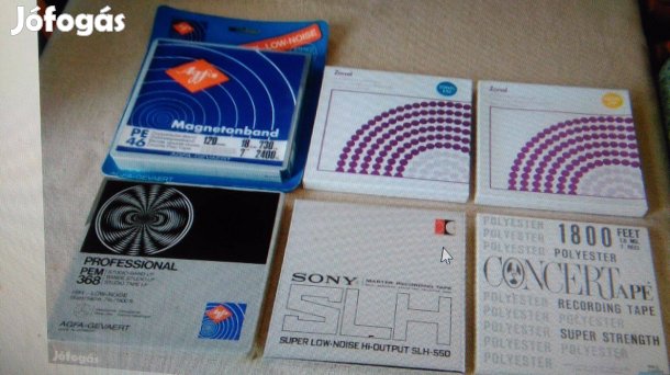 Új orsó magnószalag 18 cm Gyűjteményből