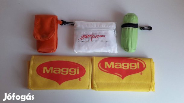 Új összehajtható színes bevásárló öko táska darabár