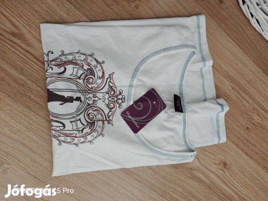 Uj pamut fehér női póló XL