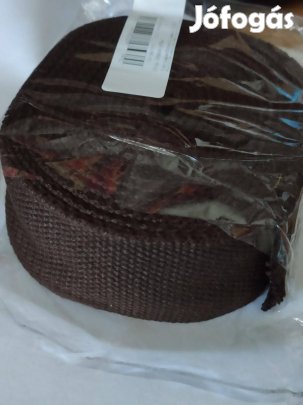 Új pamut táska vállpánt heveder - 3,8 cm * 5m (sötétbarna)