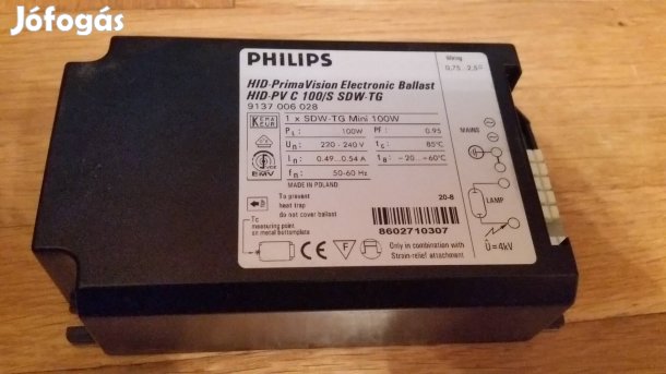 Új philips 100W fémhalogén izzó elektronika 