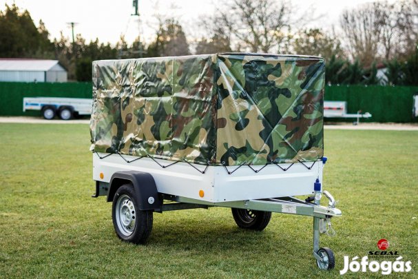 Új ponyvás német utánfutó rendszámmal akciósan most 549.000 Ft!