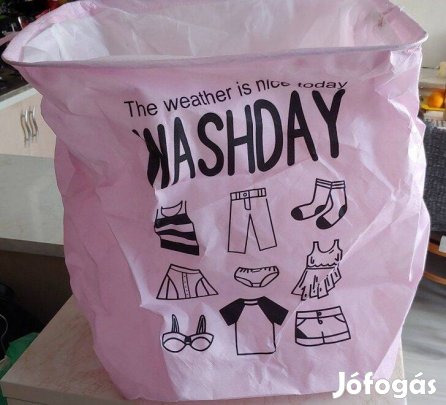 Új praktikus, játéktartó, szennyestartó, tárolózsák, behúzható,