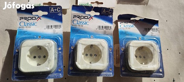 Új,prodax krém színű szerelvények és keretek egyben 