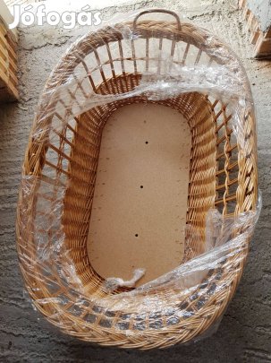 Új rattan bababölcső eladó