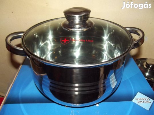 Új rozsdamentes acél edény 1- 100 literig