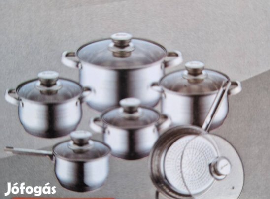 Új rozsdamentes acél edény edénykészlet eladó többféle kivitelben