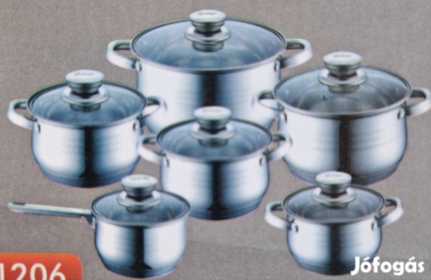 Új rozsdamentes acél edény készlet többféle kivitelben is