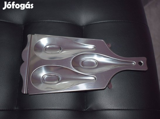 Új rozsdamentes acél kanál, fakanál tartó