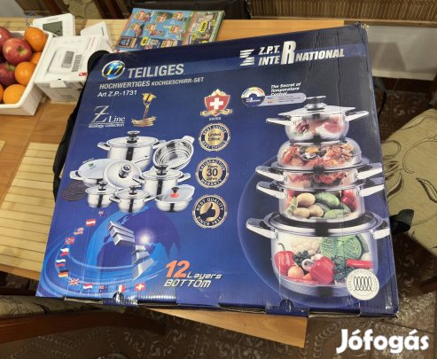 Új rozsdamentes edénykészlet