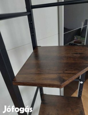 Új rusztikus barna sarokpolc