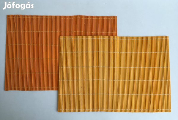 Új sárga és narancssárga bambusz tányéralátét