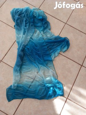 Új selyem muszlin női sál ombre 200x40cm