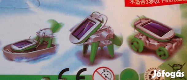 Új solar power 6in1 játék, tudományos, mozgó, napelemes