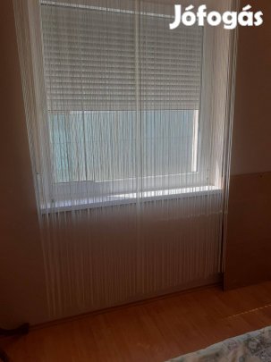 Új spagetti függöny fehér színbe 90x240cm 2 db van