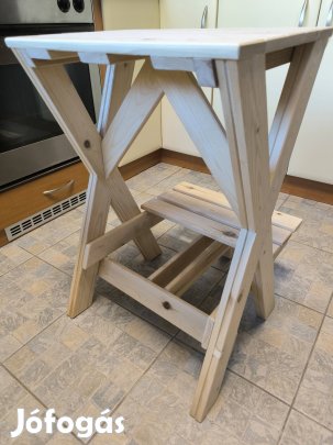 Új stabil tömör fából készült konyhai magas szék 