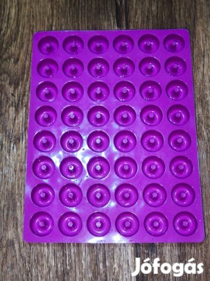 Új szilikon gumicukor készítő forma 2 db - donut + Ajándék pipetta