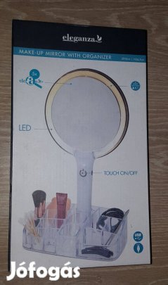 Új szuper kozmetikai tükör tartóval, LED világítással. Akció % 03.30-i