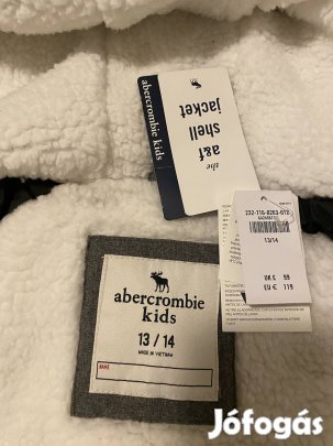 Új szürke kapucnis Abercrombie teli kabát