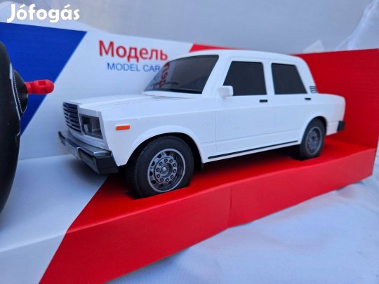 Új távirányítós RC Lada 1500 modell akkumulátoros autó Méretei: 24x7x1