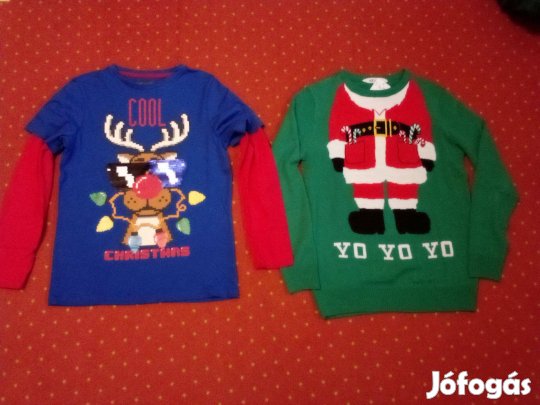 Új téli karácsonyi póló pulóver 158 164 olcsón