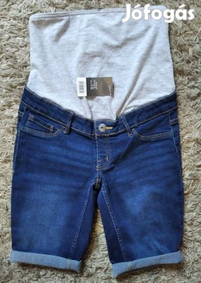 Új terhes kismama farmer rövidnadrág, 34-es, esmara