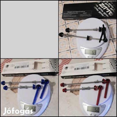 Új titánium/alu gyorszár szett. Nagyon könnyű! Ár/szett!