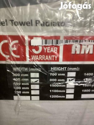 Új törölköző szárító radiátor központi fűtéshez