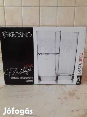 Új üdítős/vizes pohárkészlet 6 db