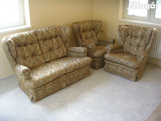 Új ülőgarnitúra, holland stílusú, 2+1+1-es