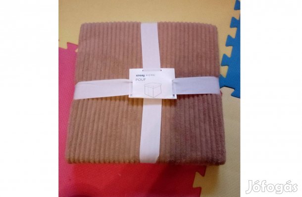 Új ülőke puff bársony huzattal tárolós ajándéknak is