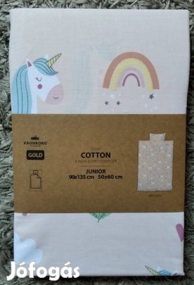 Új unikornisos ágyneműhuzat szett, gold minőség, kronborg, ökotex