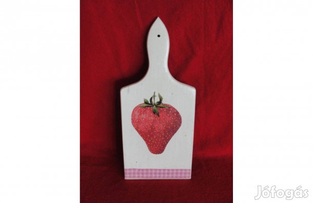 Új vágódeszka dekoráció eper mintával_
