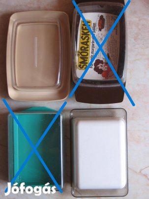 Új vajtartók, 2 db