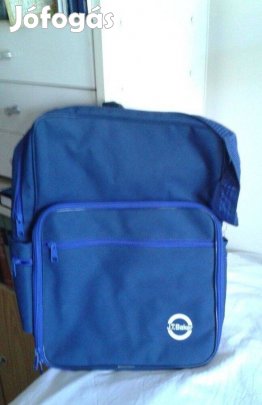 Új vállra akasztós sötétkék vászon táska 27x39.5x12 cm