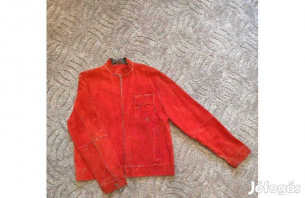 Új velúr piros Blend of America bőrdzseki (L) eladó