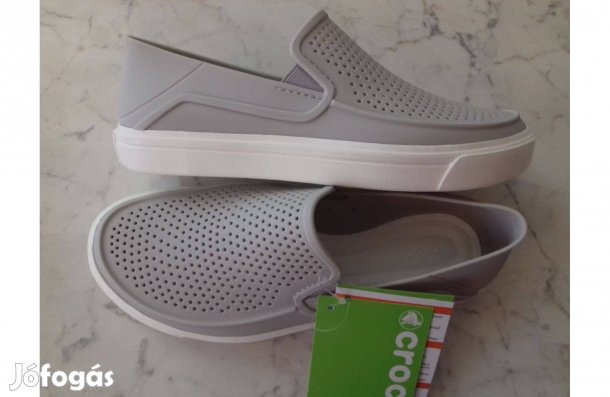 Új világos szürke Crocs slip-on gumicipő 37 méret
