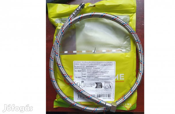 Új víz bekötőcső 100 cm-es, 3/8-os