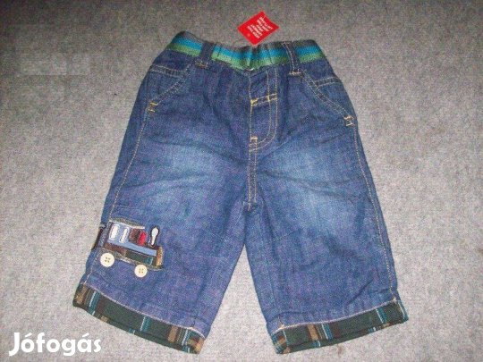 Új vonat mintás TU farmernadrág 3-6 hó (méret 68)