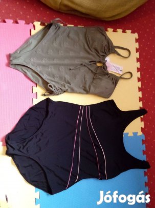 Új zöld anyagában mintás női fürdőruha L 42