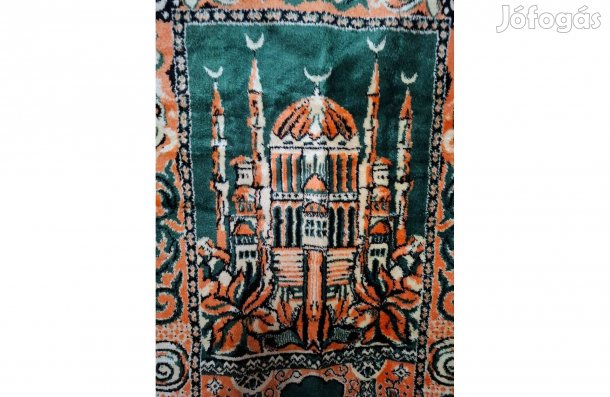 Új zöld faliszőnyeg falikép falvédő 53*110 cm + rojt