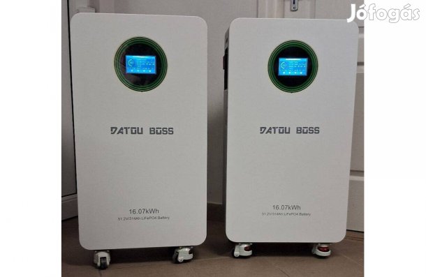 Újdonság ! 16.07KWh Lifepo4 energiatároló, inverter , napelem