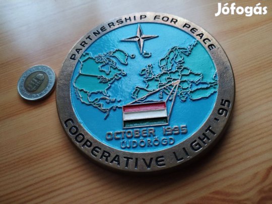 Újdörögdi 1995-ös Repülős NATO emlékplakett kevés db szám