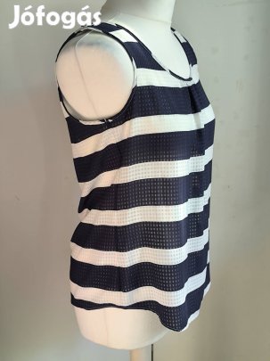 Ujjatlan csíkos felső 