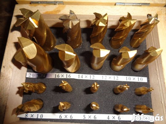 Újjmaró szármaró fémipari hengeres szárú új maró készlet